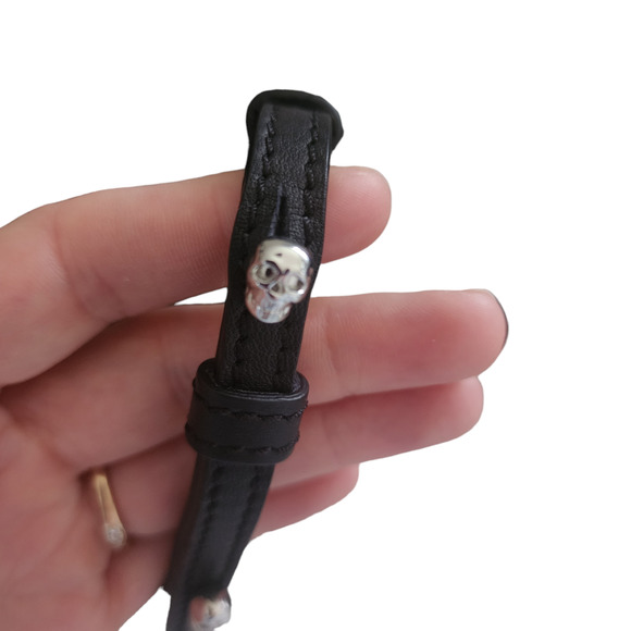 Zadig & Voltaire Black Bag Candide Small Hand Bag Shoulder Bag Skull Studs - Picture 10 of 16